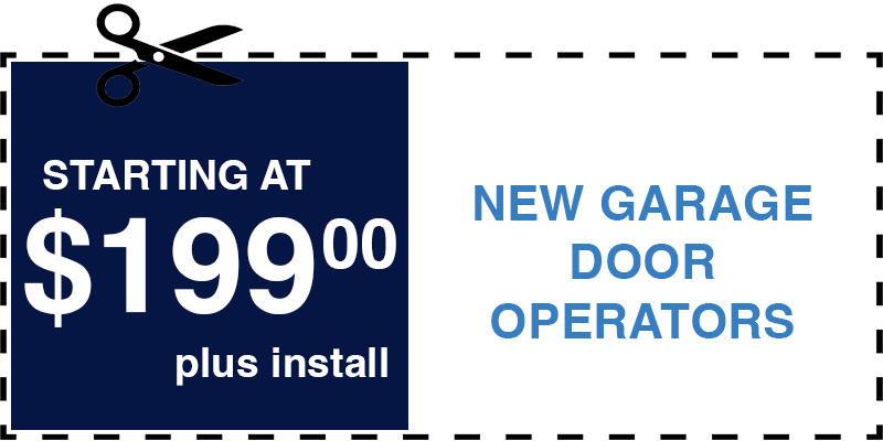 199 new garage door operators Mineola