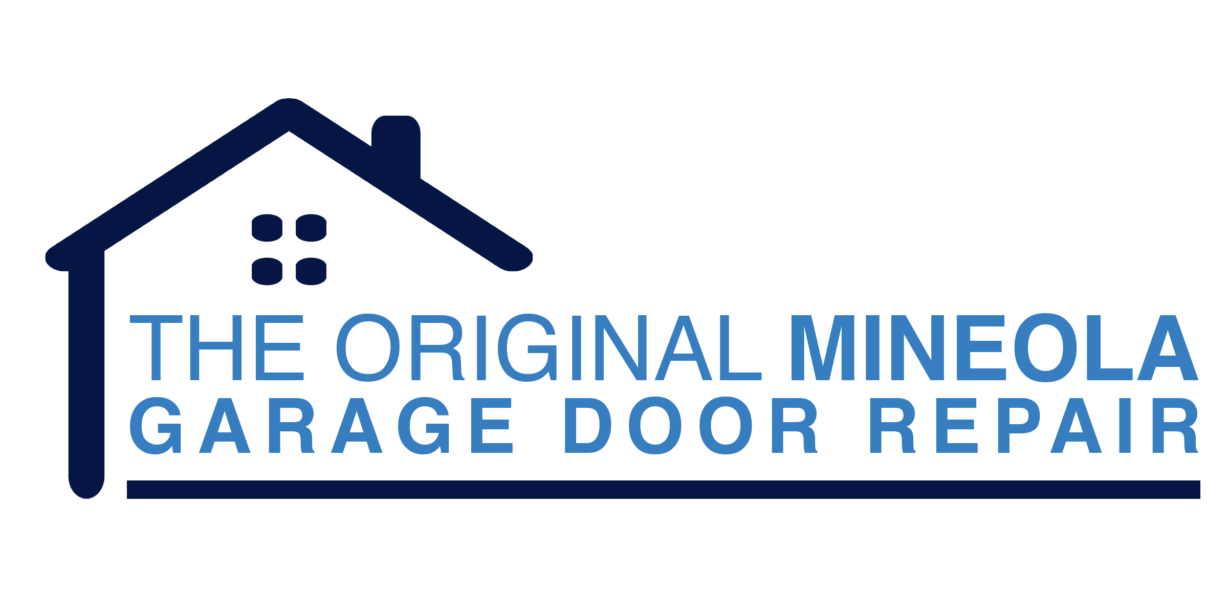 the original garage door repair Mineola logo
